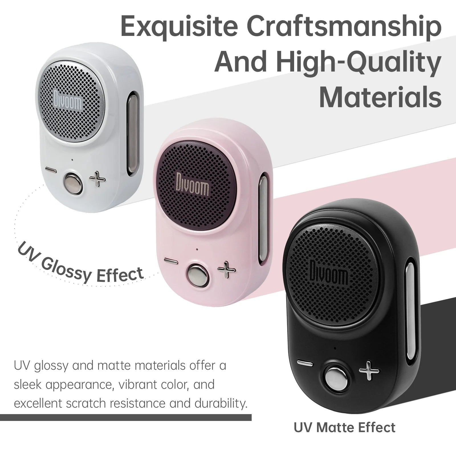 Divoom Itour-S Portable Bluetooth Speaker Pink