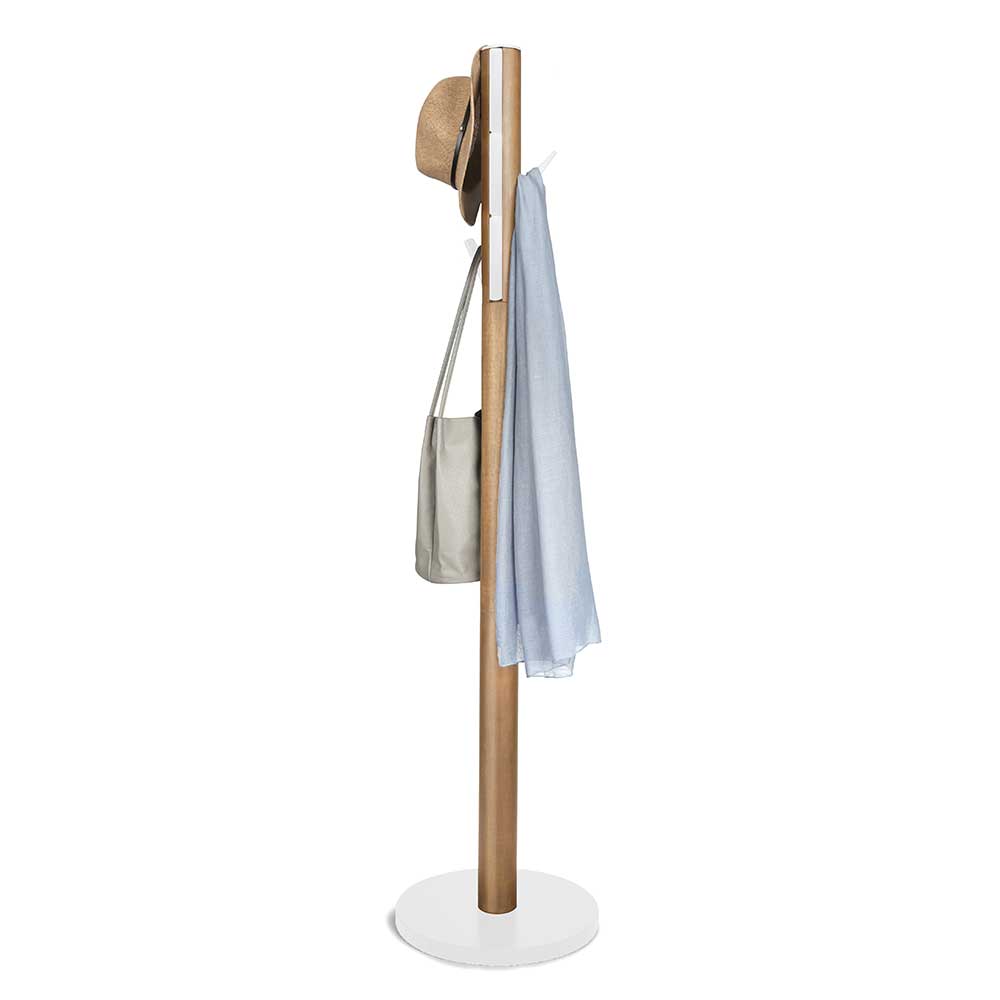 Flapper Coat Rack Wht/Nat