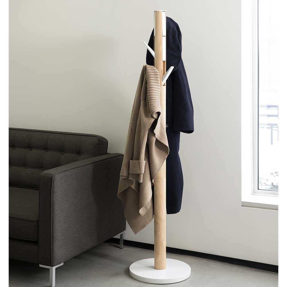 Flapper Coat Rack Wht/Nat