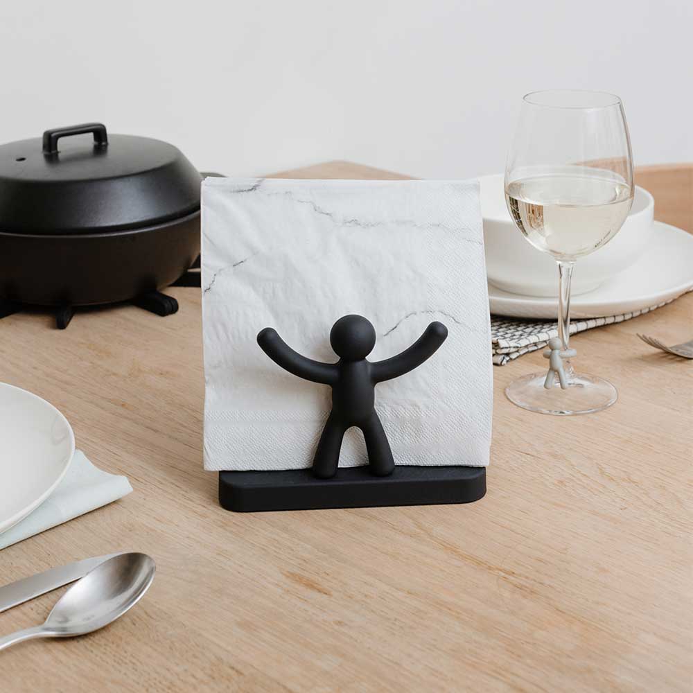 Buddy Napkin Hldr Black