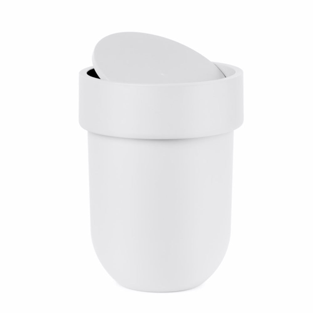 Touch Can W Lid White