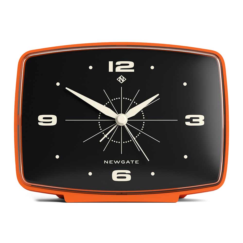 Newgate Brooklyn Alarm Clock Orange