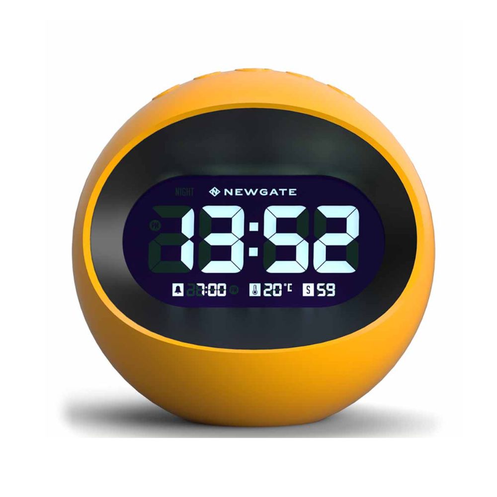 Newgate Centre Of The Earth Lcd Alarm Clock Yellow