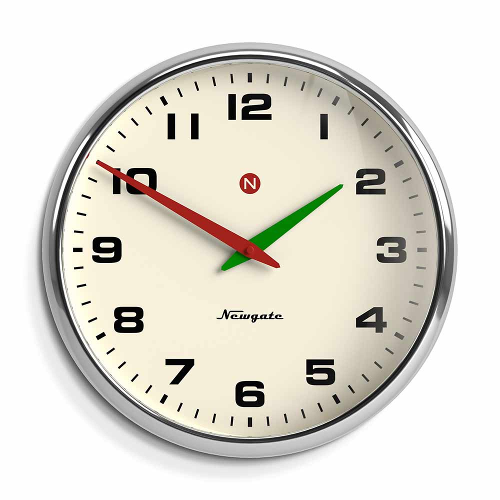 Newgate Superstore Wall Clock Chrome