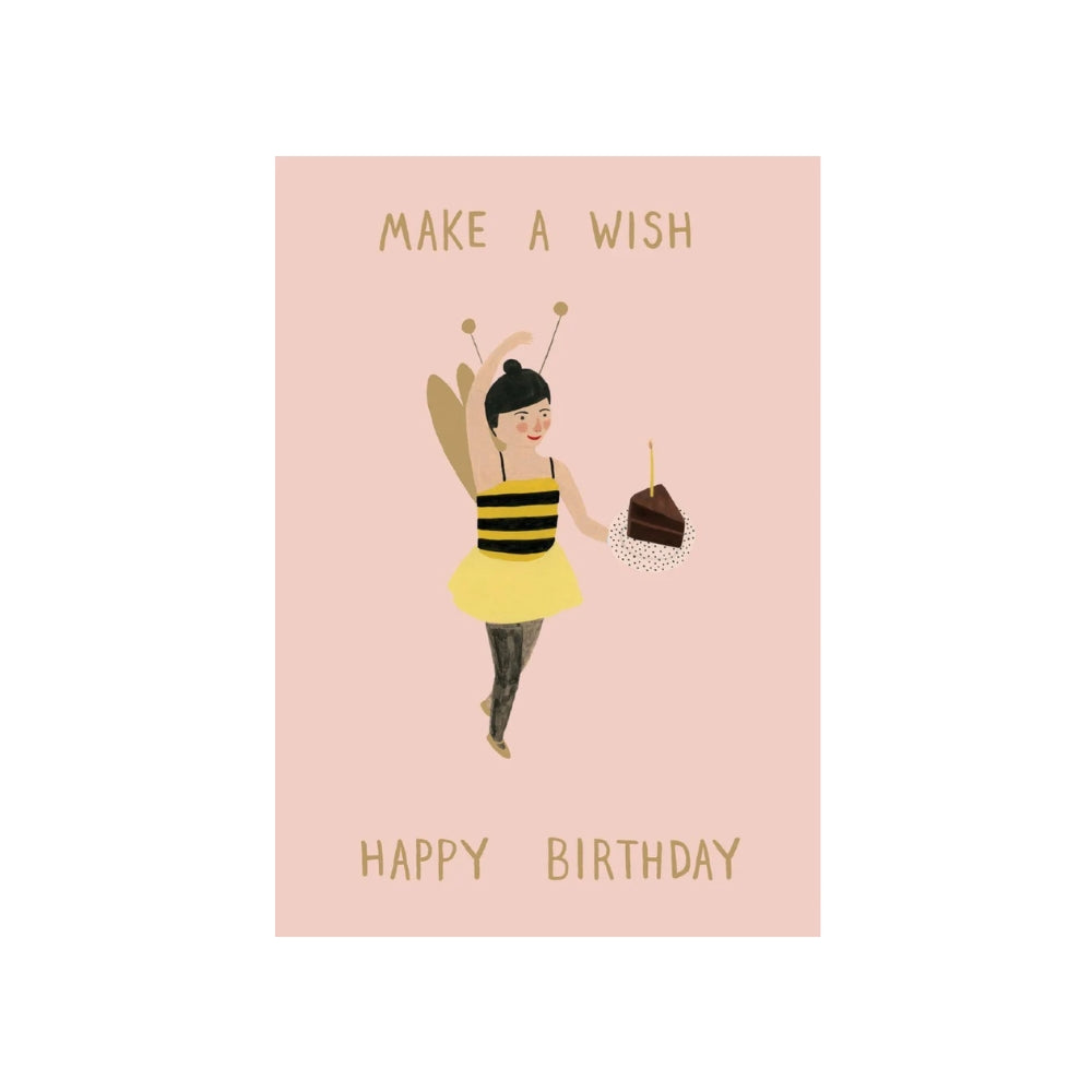 Bee Girl Petite Card