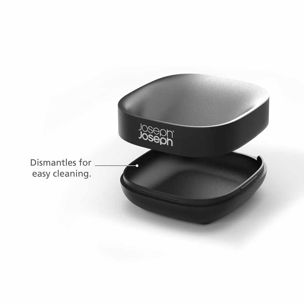 Slim Compact Soap Dish - Matt Black