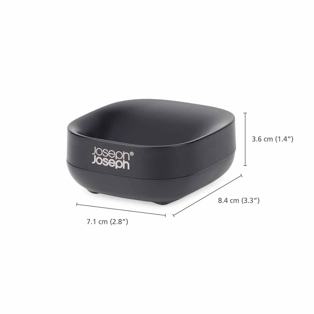 Slim Compact Soap Dish - Matt Black