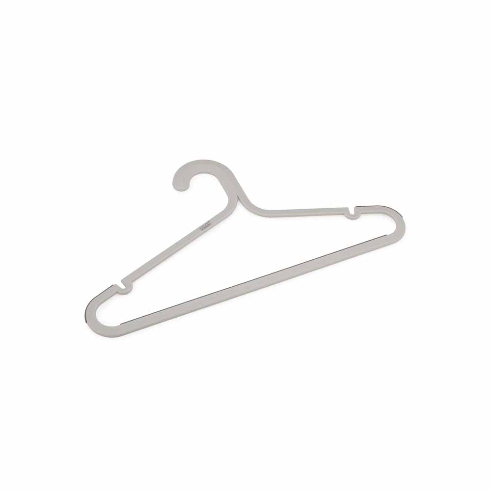 Orderly Set of 5 Anti-tangle Clothes Hangers - Ecru