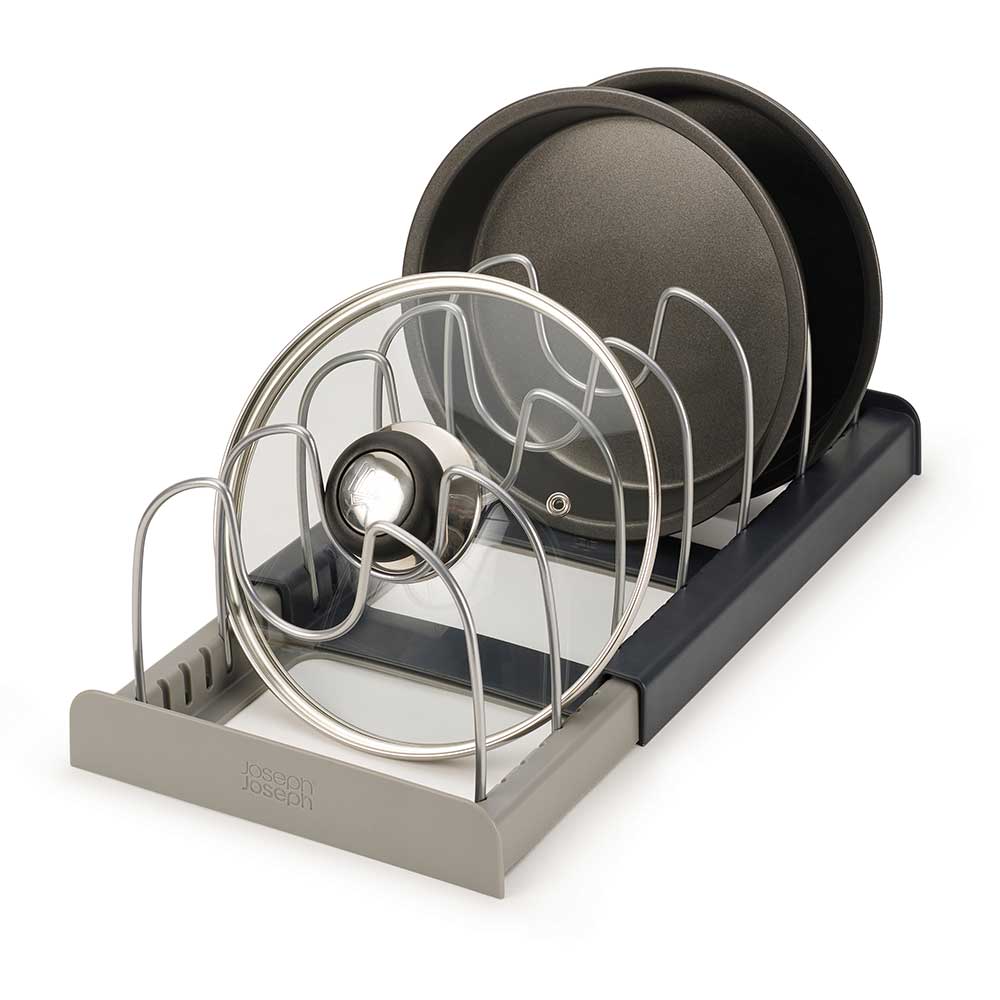 DrawerStore Expanding Cookware Organiser - Grey