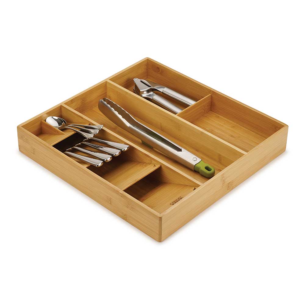 DrawerStore Bamboo Cutlery, Utensil & Gadget Organiser