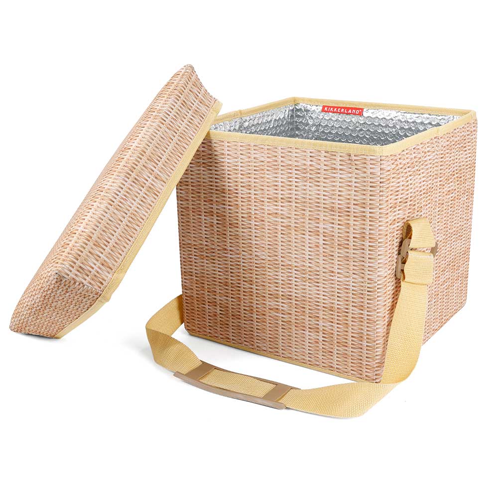 WICKER PICNIC COOLER SEAT