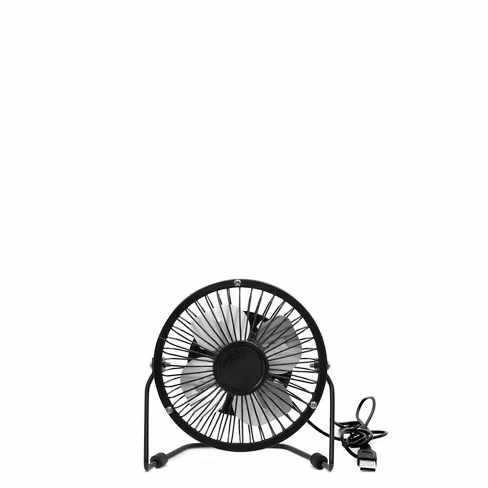 USB METAL DESK FAN - BLACK