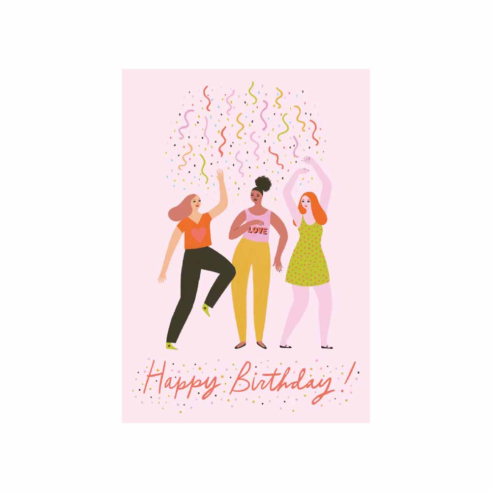 Three Party Girls Petite Card