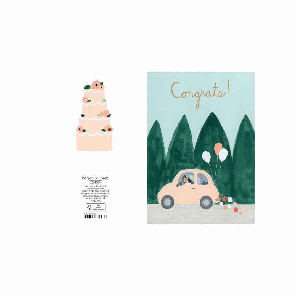 Wedding Car Petite Card