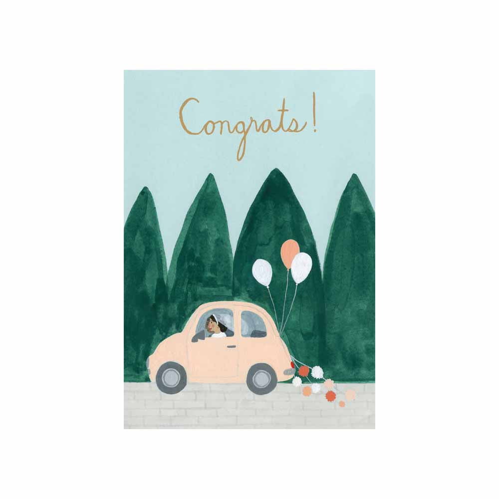 Wedding Car Petite Card