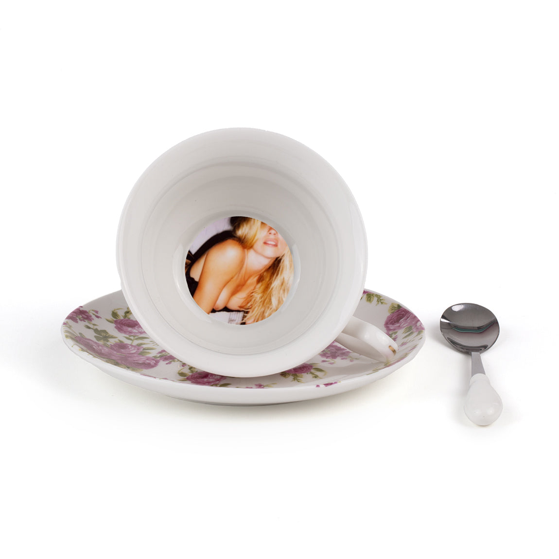 Lady Tarin-guiltless Rose Teacup With Saucer In Porcelain - Vittoria