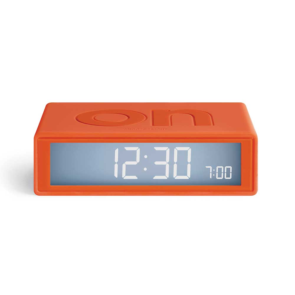 Flip+ Travel Alarm Clock - Orange