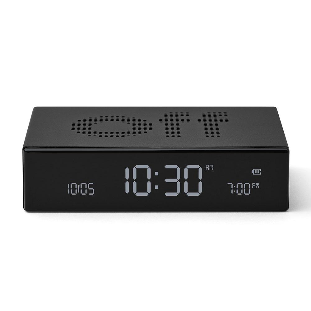 Flip Premium Alarm Clock - Black