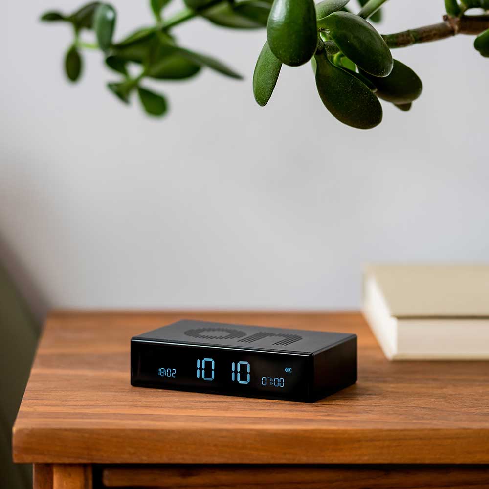 Flip Premium Alarm Clock - Black