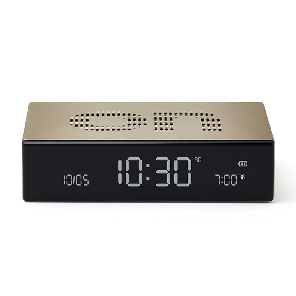 Flip Premium Alarm Clock - Gold