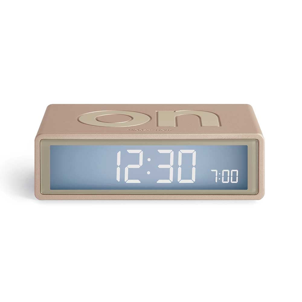 Flip+ Travel Alarm Clock - Soft Gold