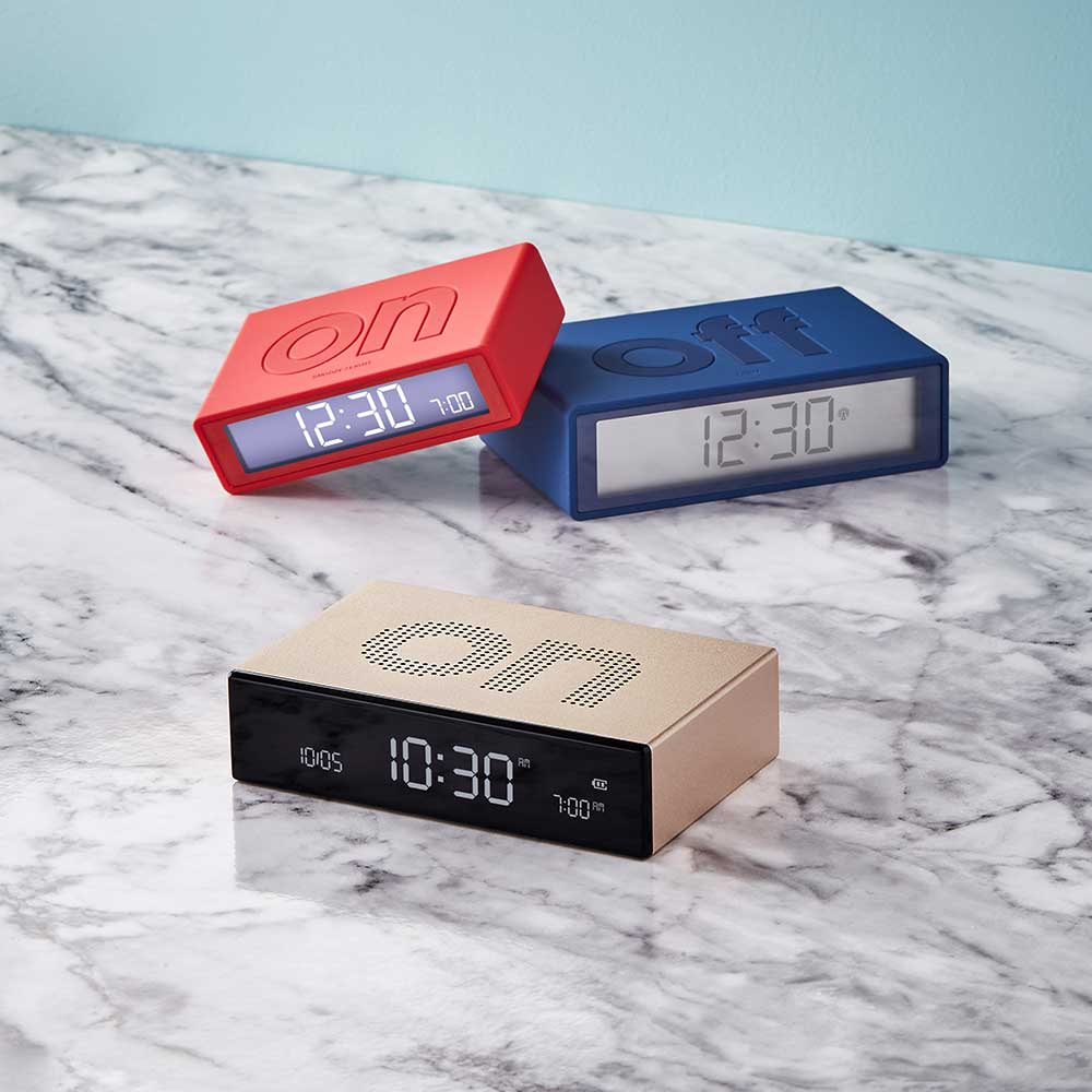 Flip+ Travel Alarm Clock - Soft Gold