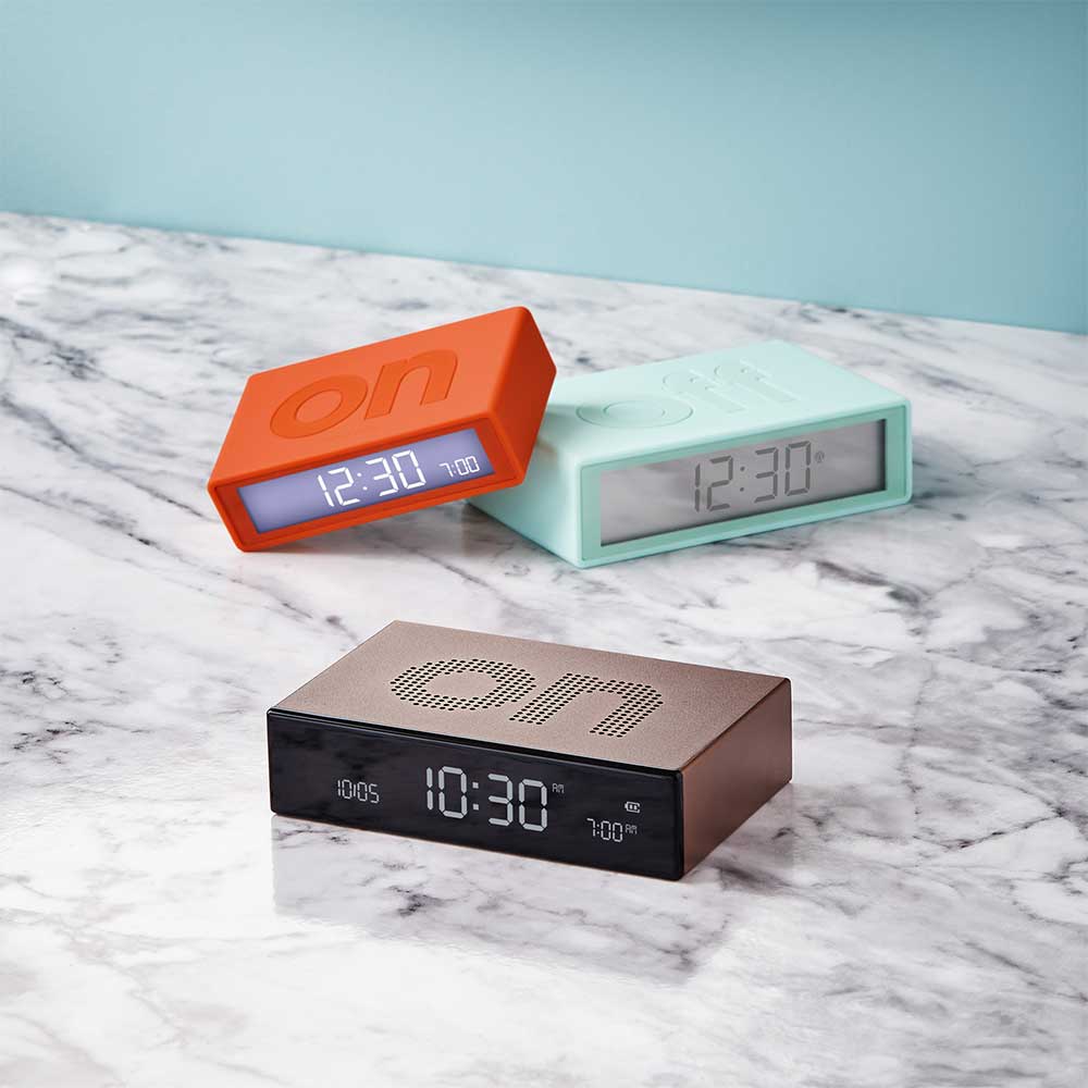 Flip+ Travel Alarm Clock - Orange