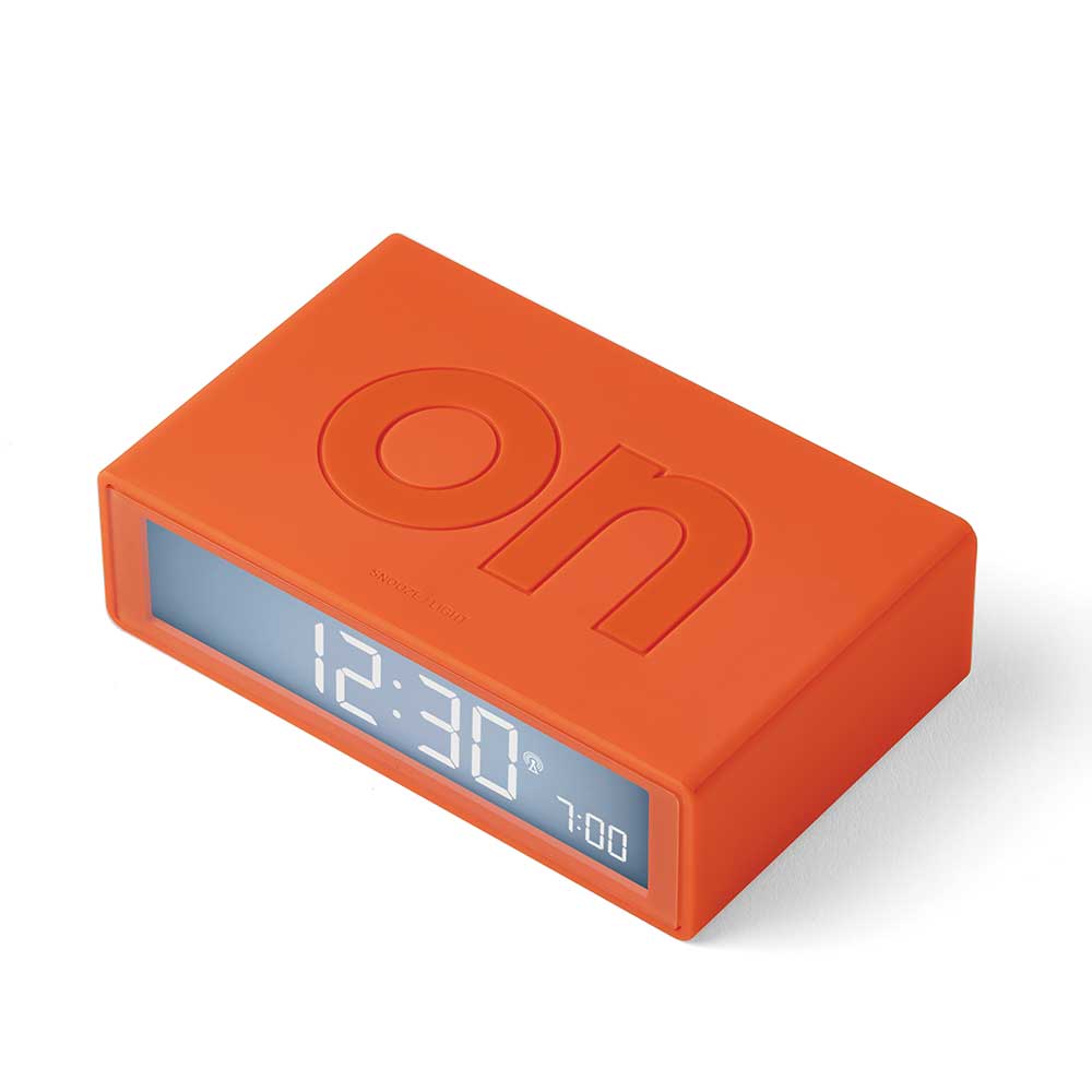 Flip+ Travel Alarm Clock - Orange