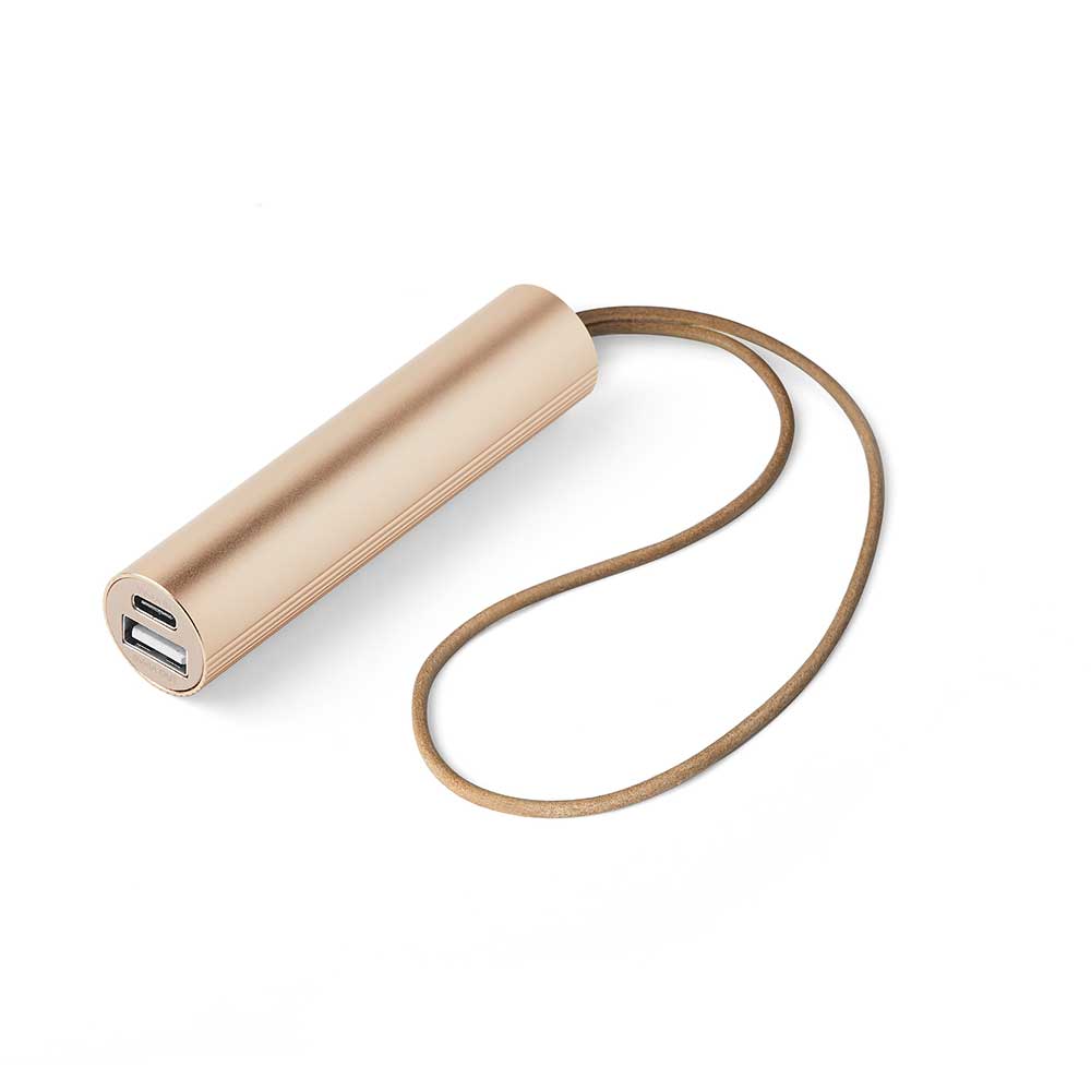 Fine Tube Power Bank - Soft Gold