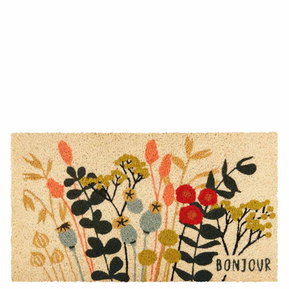 Paillasson COCO/PVC Bonjour fleurs