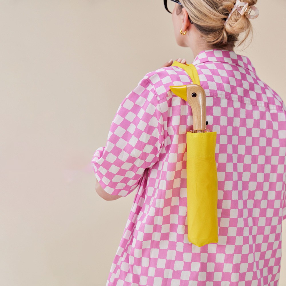 Yellow Compact Duck Umbrella