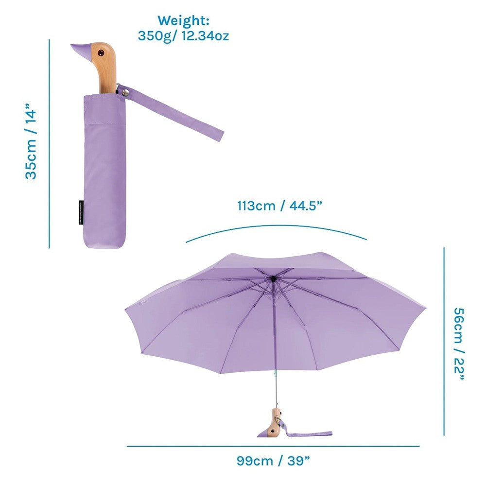 Lilac Compact Duck Umbrella