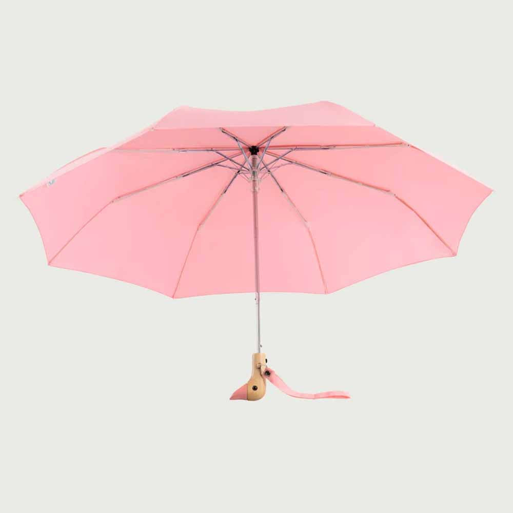 Pink Compact Duck Umbrella