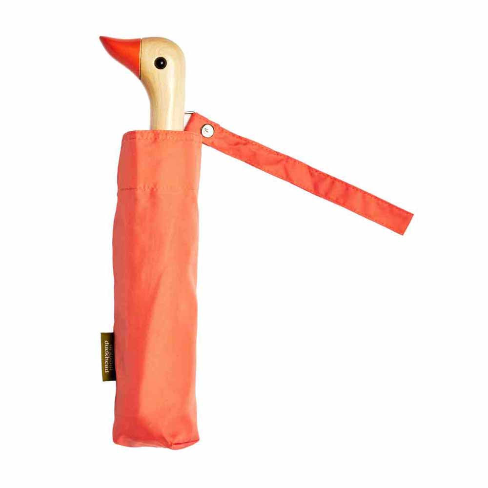 Peach Compact Duck Umbrella