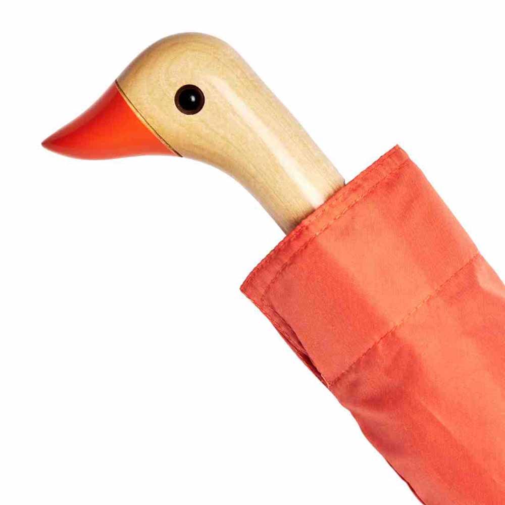 Peach Compact Duck Umbrella