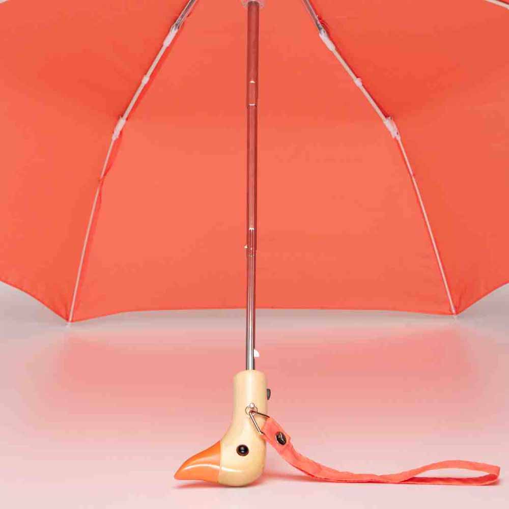 Peach Compact Duck Umbrella