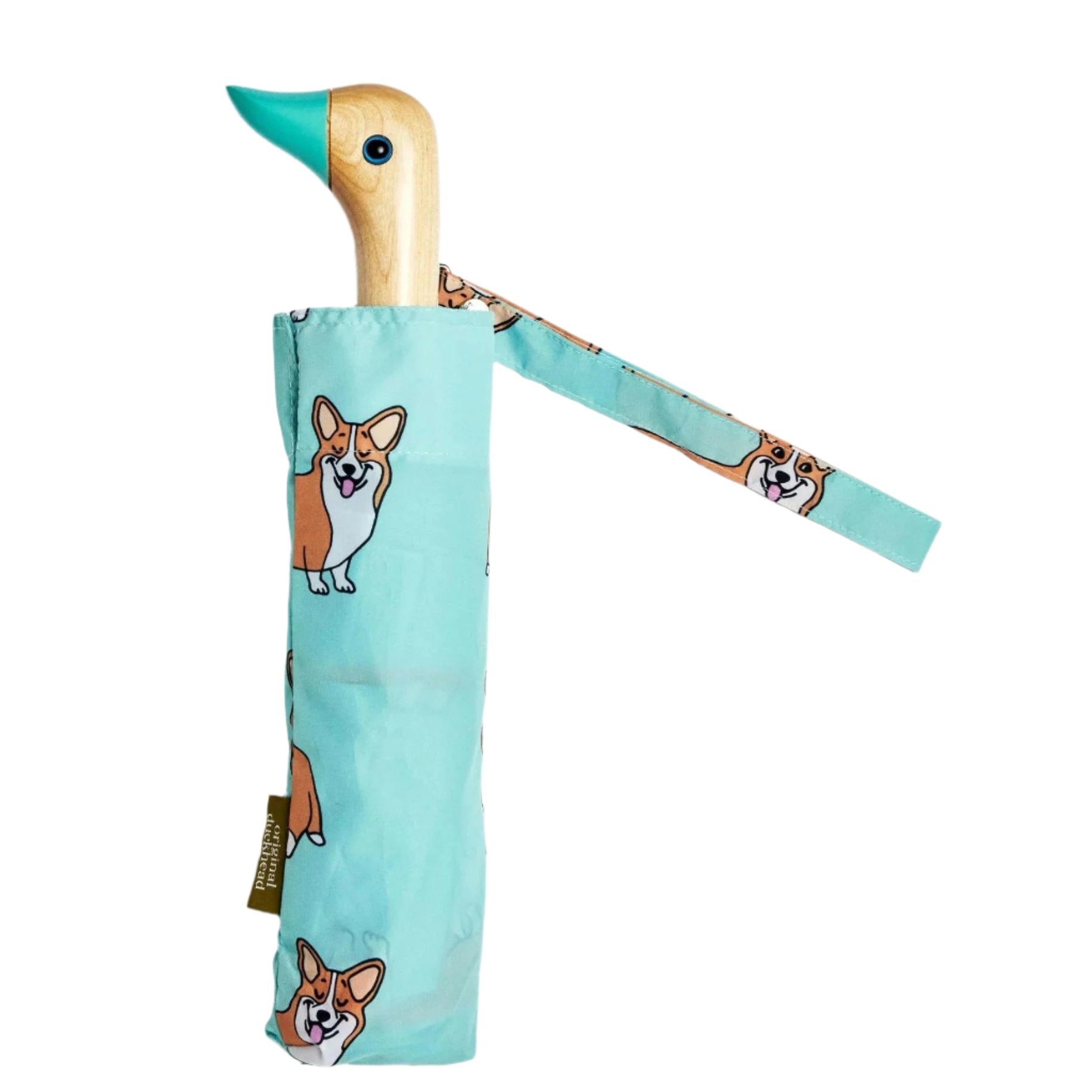 Corgi Mint Compact Duck Umbrella