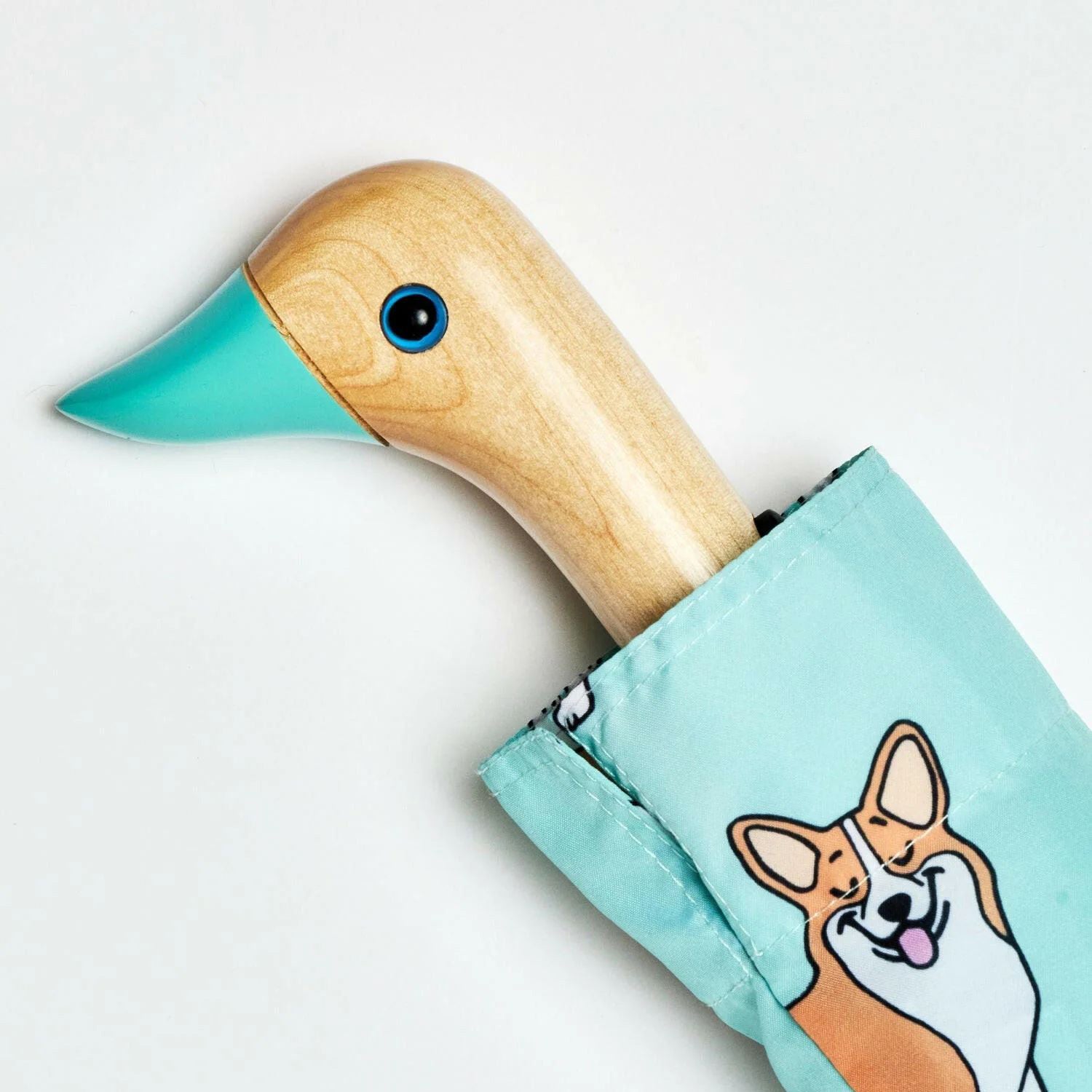 Corgi Mint Compact Duck Umbrella