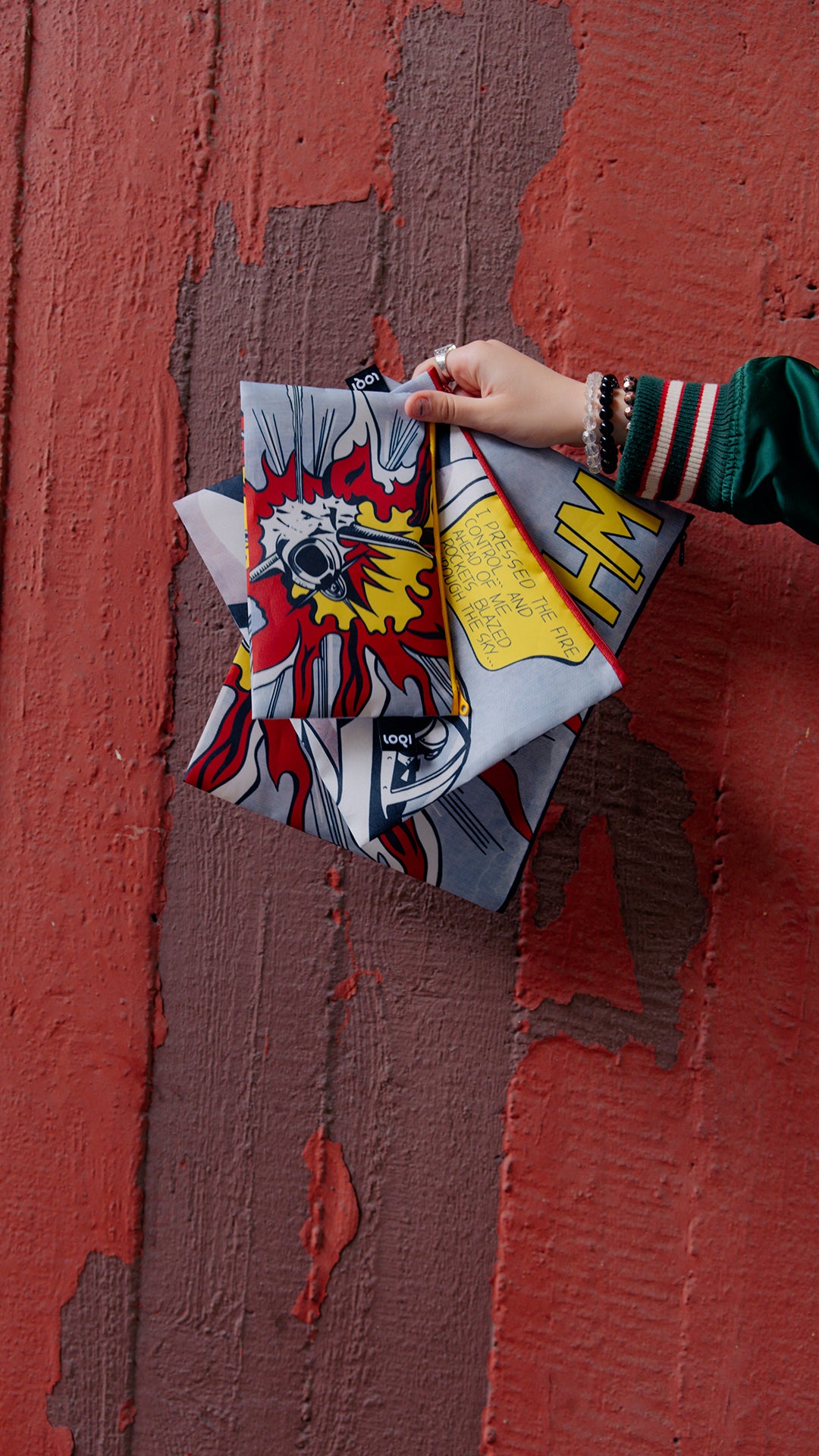 Zip Pockets, Recycled - ROY LICHTENSTEIN Whaam!