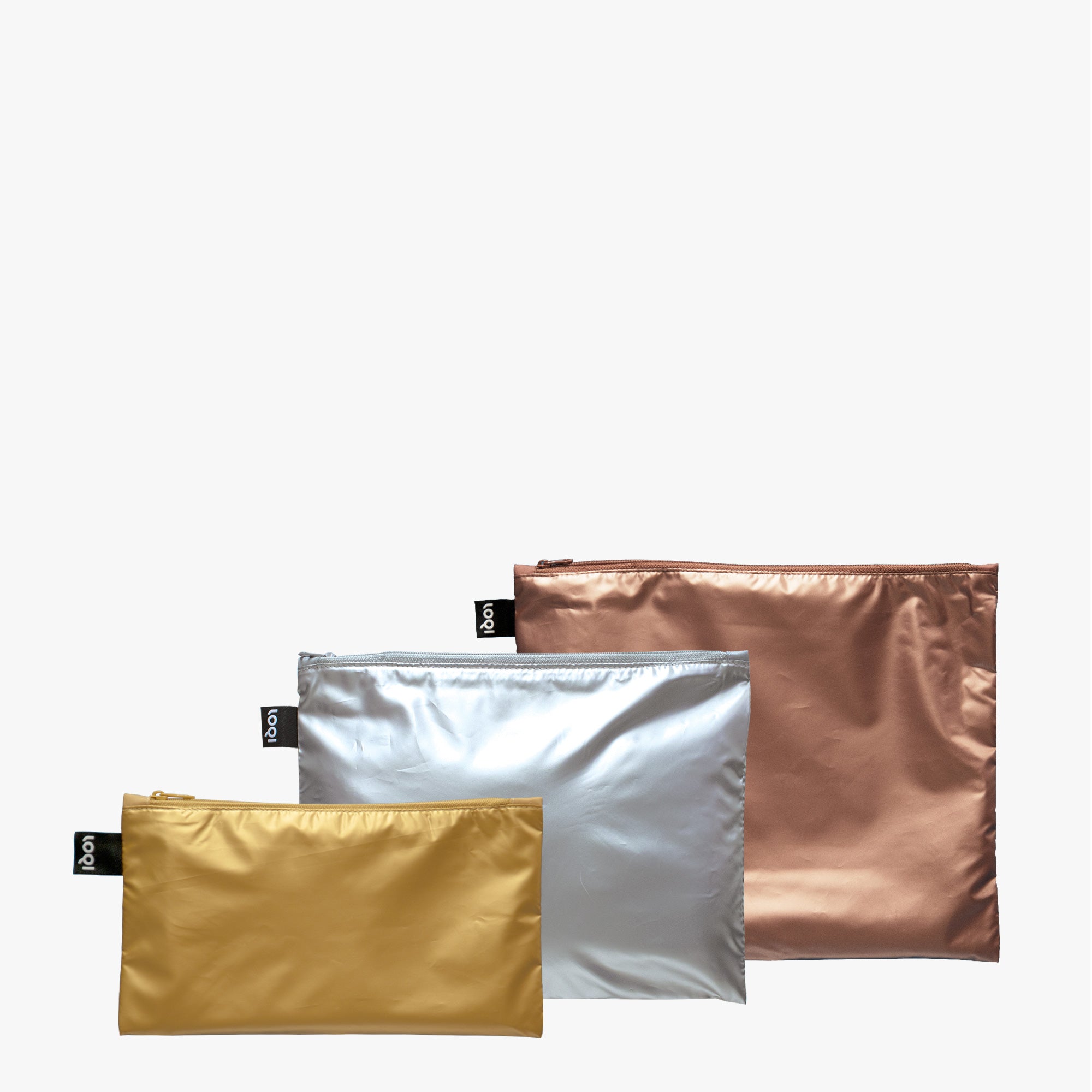 Zip Pockets - METALLIC Gold, Silver, Rose Gold