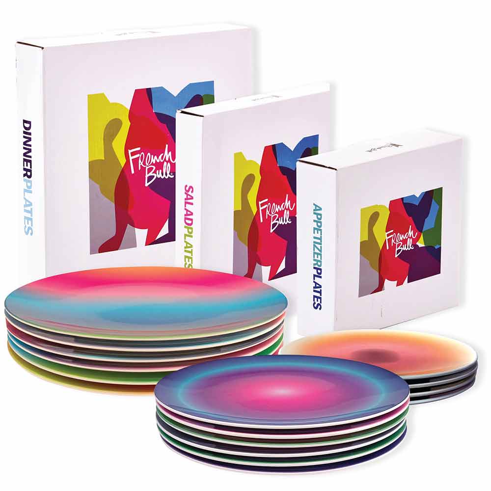 Set of 6 Large Plates Gift Box - Aurora