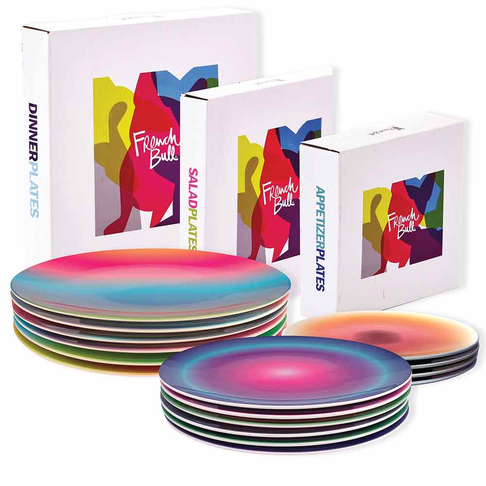 Set of 6 Medium Plates Gift Box - Aurora