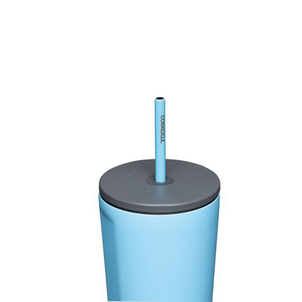 Cold Cup With Straw 710ml Light Blue