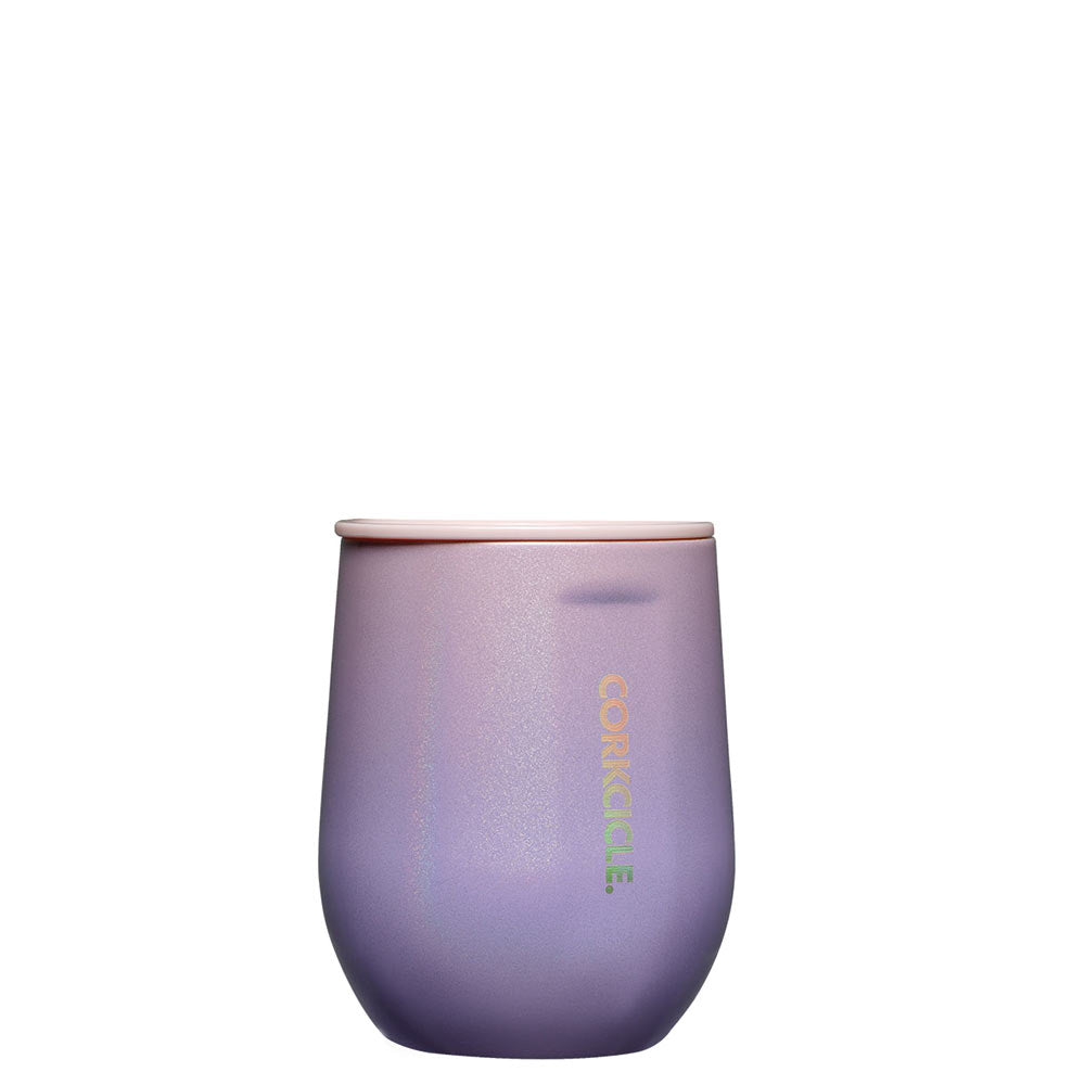 Stemless Cup 350ml Glittery Purple Ombre