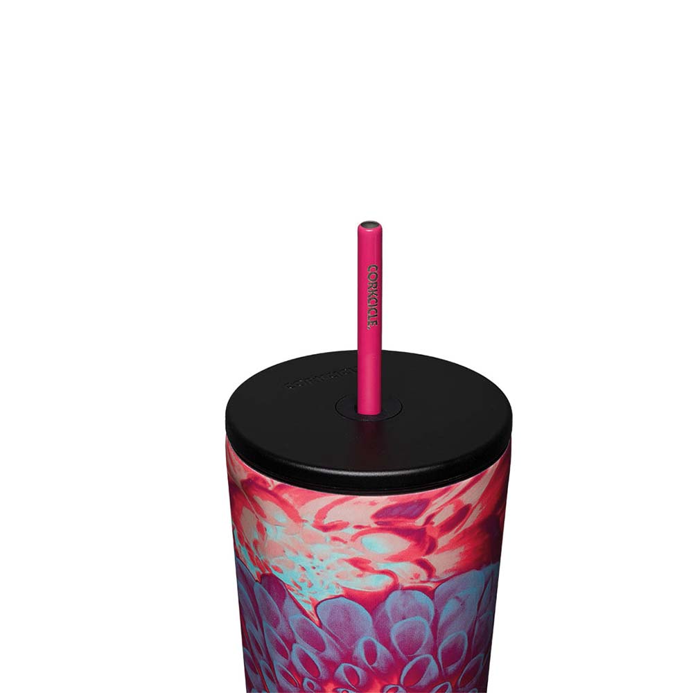 Cold Cup With Straw 710ml Dopamine Floral