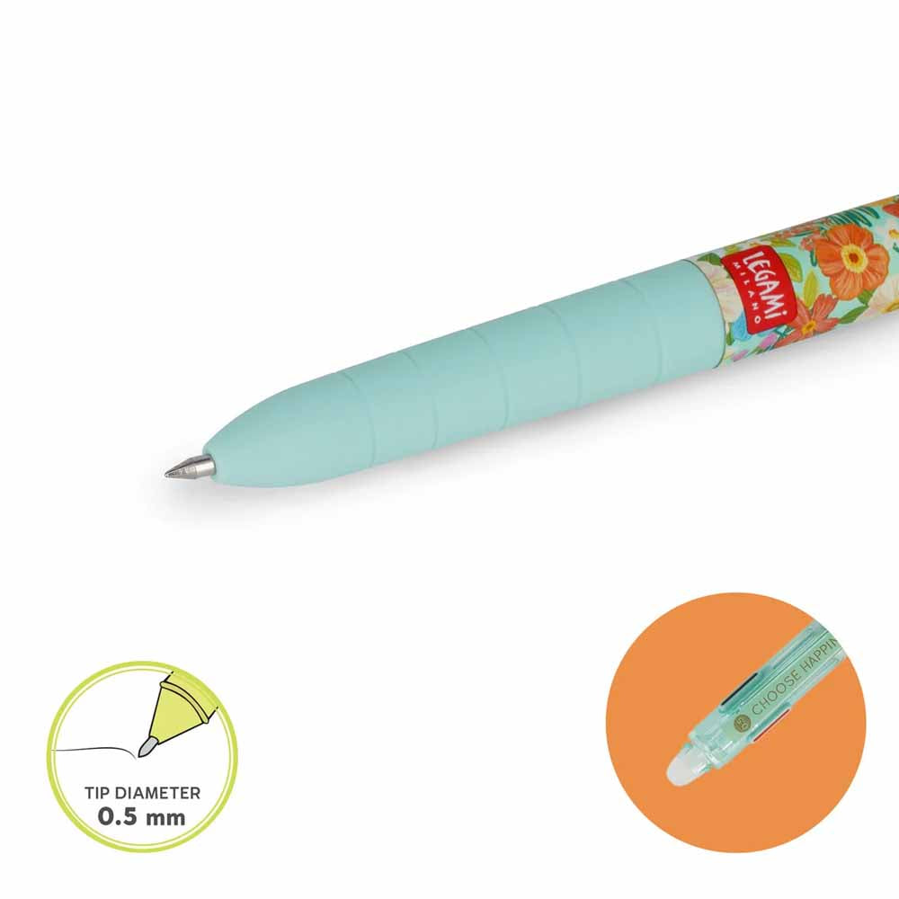 3-Colour Erasable Gel Pen - Make Mistakes_Kit_12Pcs - Flowers