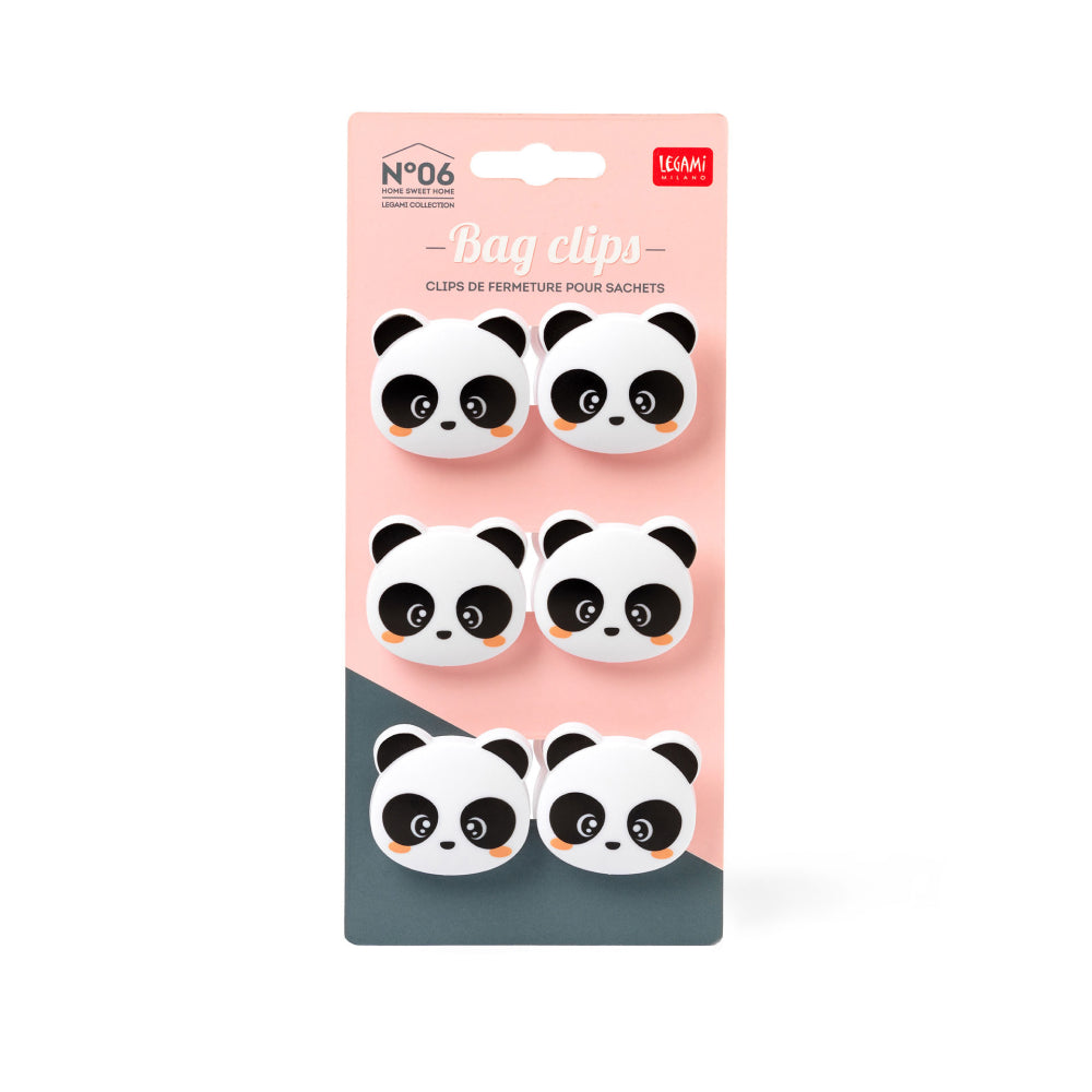 Set Of 6 Bag Clips - Bag Clips - Panda