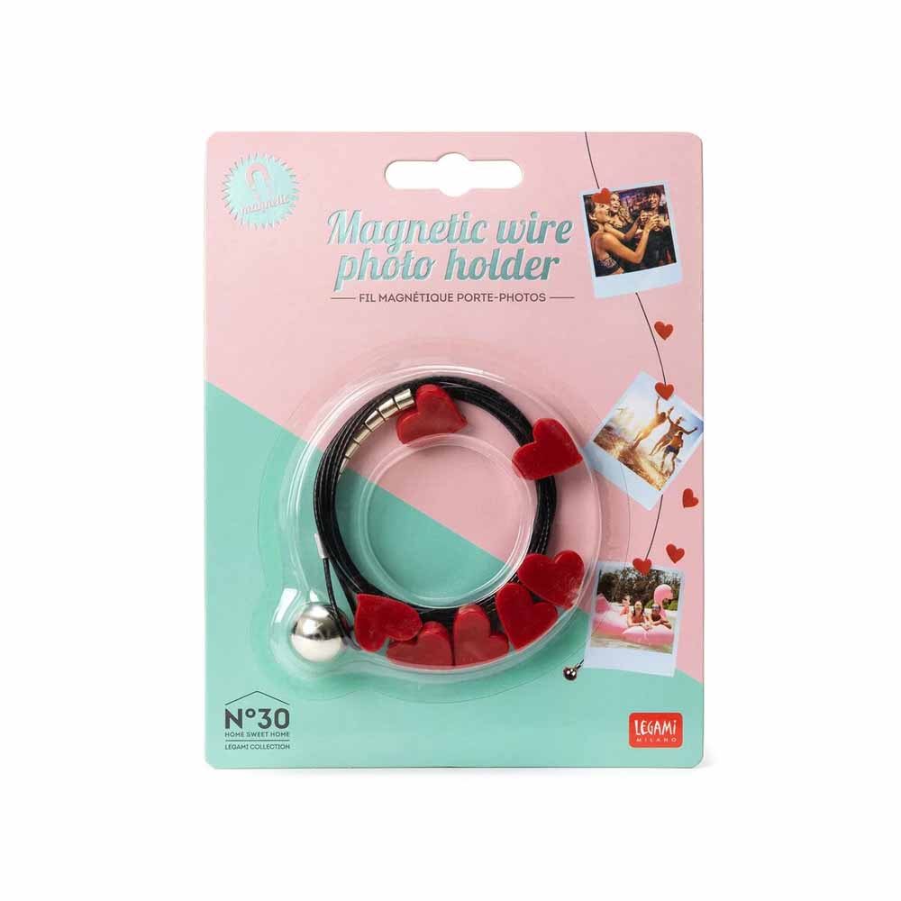 Magnetic Wire Photo Holder - Heart