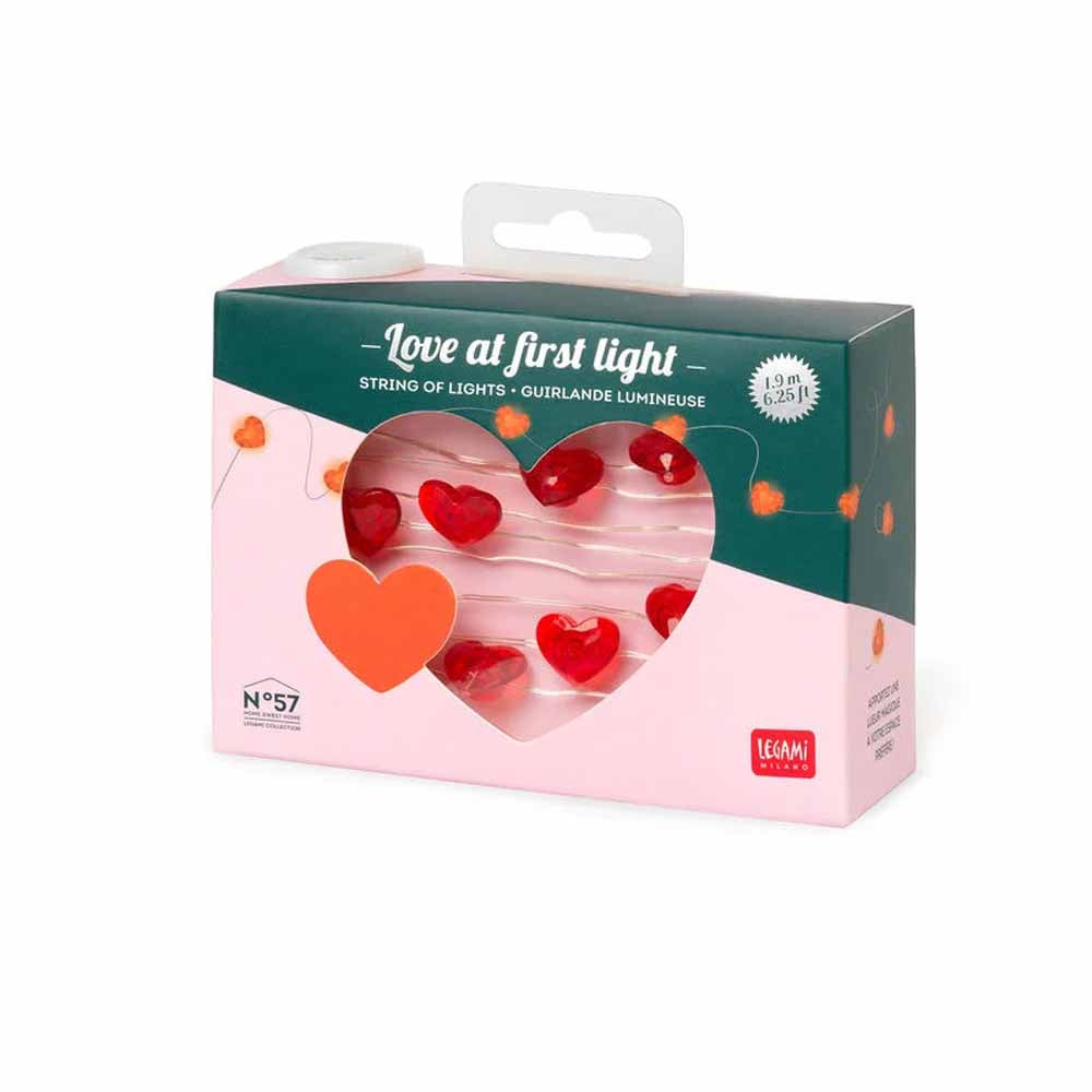 String Of Heart-Shaped Lights - Love At First Light - Heart