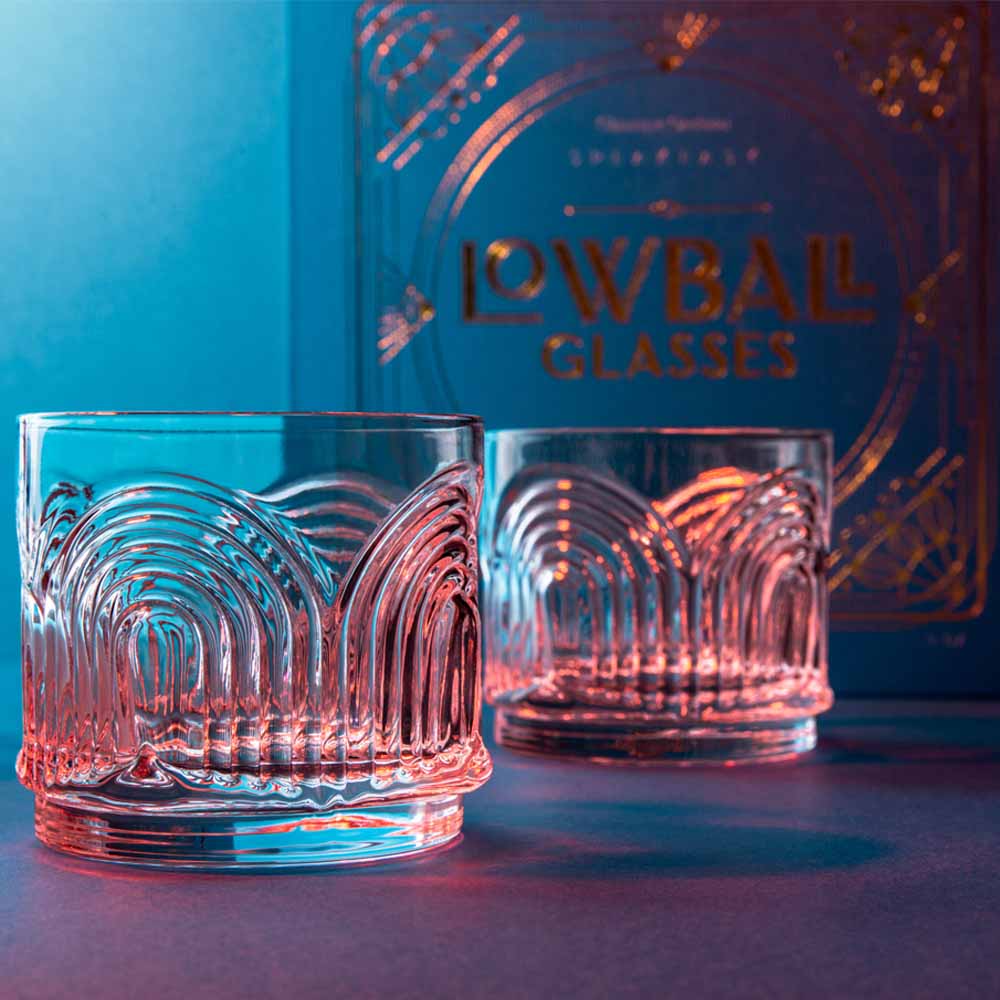 Vintage Art Deco 1920s' Lowball Glasses